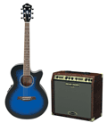Voir la fiche PACK IBANEZ AEG10ETBS + AMPLI BEHRINGER ACX450