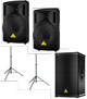 Voir la fiche BEHRINGER B1500DPRO + 2 B212D + 2 SP100