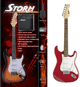 Voir la fiche STORM PACK ST 250 TRANSPARENT RED + AMPLI 10W + ACCORDEUR