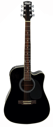 Guitare Folk/Western DALLAS WT80CEQBK/BAG 