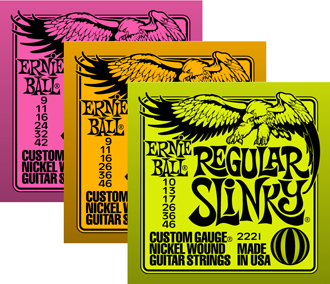 Accessoires ERNIE BALL CORDES GUITARES ELECTRIQUES 