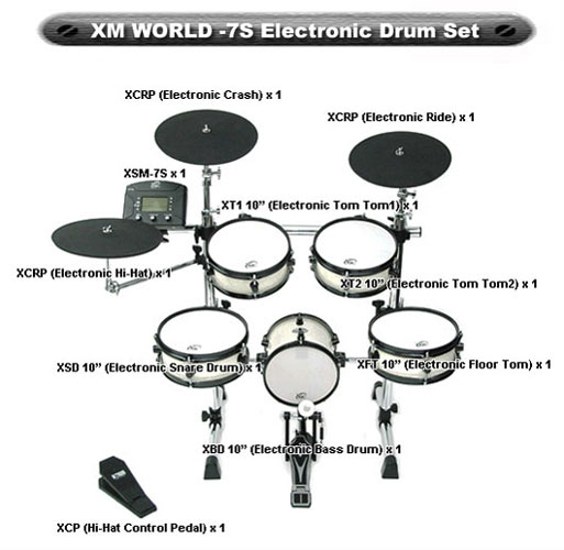 Batterie & Percu XM BATTERIE ELECTRONIQUE XMWORLD-7 