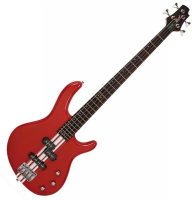 Guitare Basse CORT Action Bass ACT4 Strip Scarlet Red 