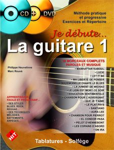 Librairie musicale JE DEBUTE LA GUITARE VOL1 CD ET DVD 
