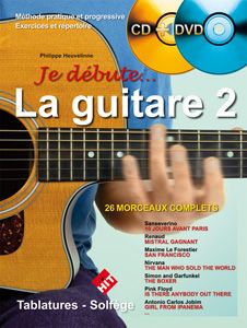 Librairie musicale JE DEBUTE LA GUITARE VOL2 CD ET DVD 