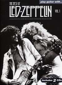 Librairie musicale LED ZEPPELIN BEST OF VOL.1 PLAY GUITAR WITH TAB 2 CD 