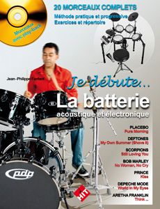 Librairie musicale JE DEBUTE LA BATTERIE - CD 