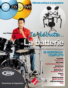 Librairie musicale JE DEBUTE LA BATTERIE - CD - DVD 