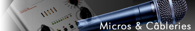 Micro & c�blerie - Achat / vente accessoires de sonorisation - Music Leader International